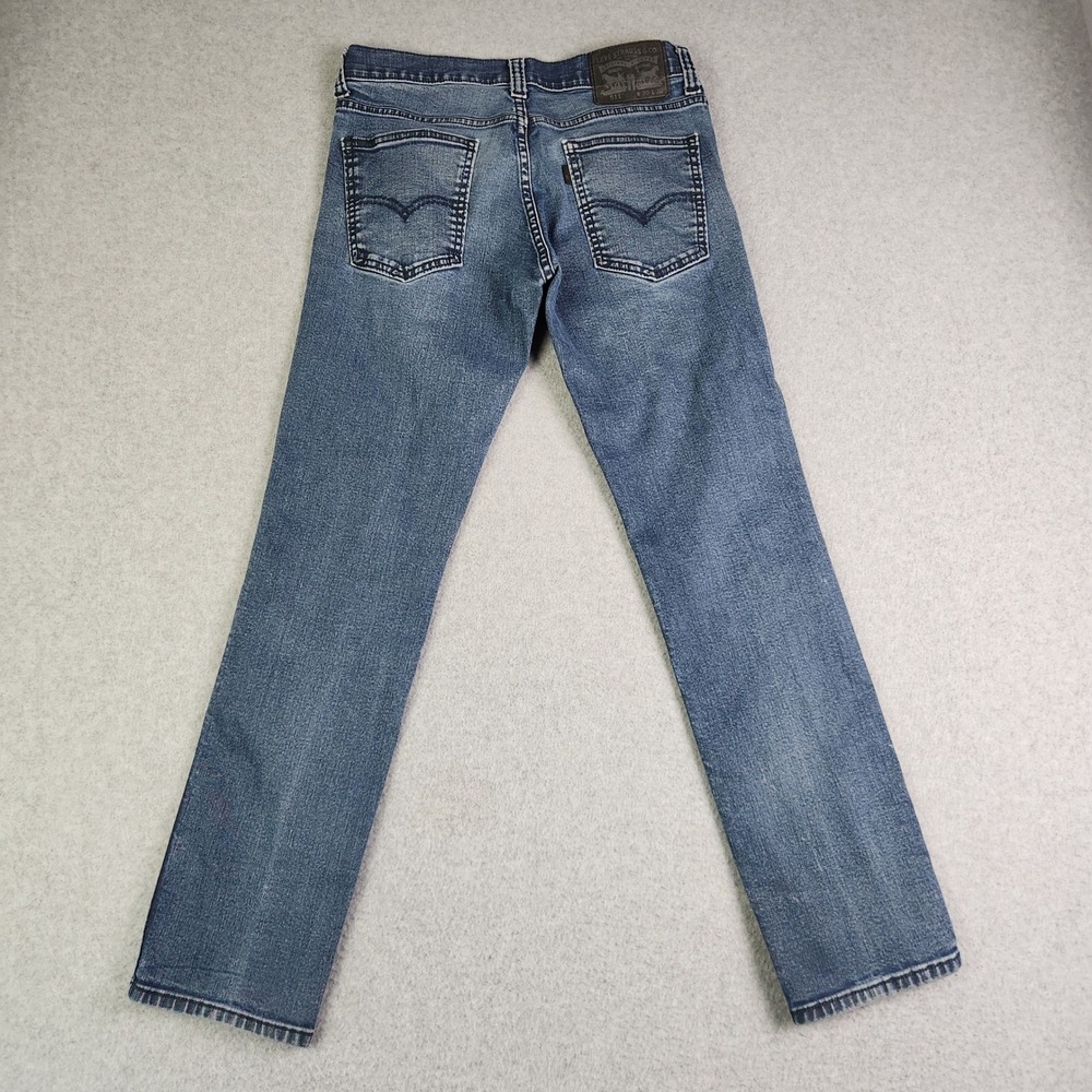 Levi's 511 Jeans Mens 30x30 Blue Denim Medium Wash Stretch Slim Fit Straight Leg